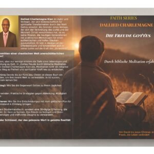 Cover des eBooks 'Die Freude Gottes Kosten', ein 60-kapiteliger Leitfaden zur biblischen Meditation und geistlichen Erfüllung.