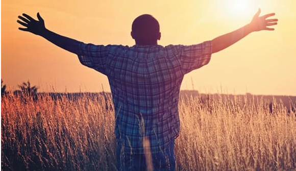 Man praising God - Faith Series LLC